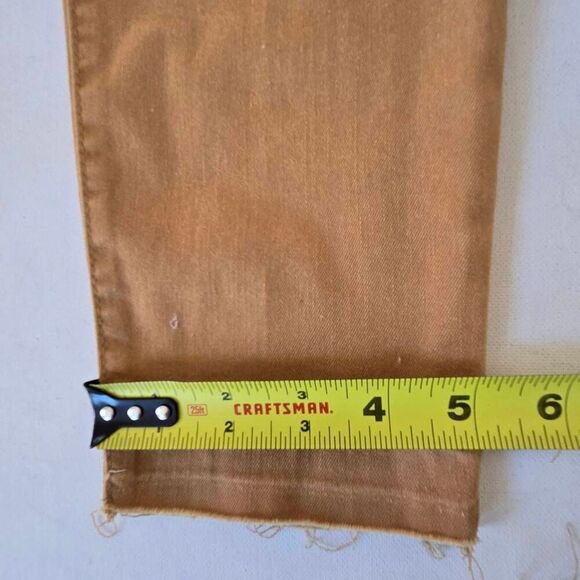 REWASH Brand LA Womens Frayed Cut Off Mid Rise Skinny Jeans Mustard Size 9/29 - Picture 11 of 14